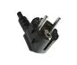 Preview: Power Cord CEE 7/7 90° to C19, 1mm², VDE, black, length 1,80m